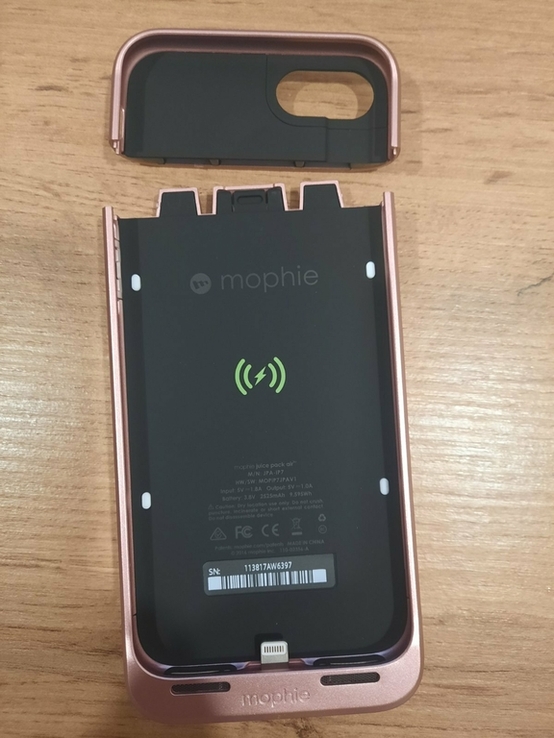 Чехол Mophie Gold для IPhone 7/8/SE Аккумулятор Павербанк, фото №6