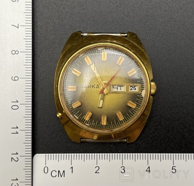 Чайка позолоченные часы СССР, фото №2