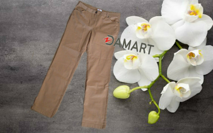 Damart Красивые летние женские брюки карамельно миндального цвета 48, photo number 2