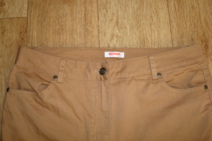 Damart Красивые летние женские брюки карамельно миндального цвета 48, photo number 6
