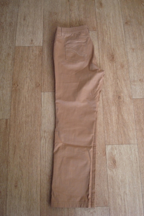 Damart Красивые летние женские брюки карамельно миндального цвета 48, photo number 7