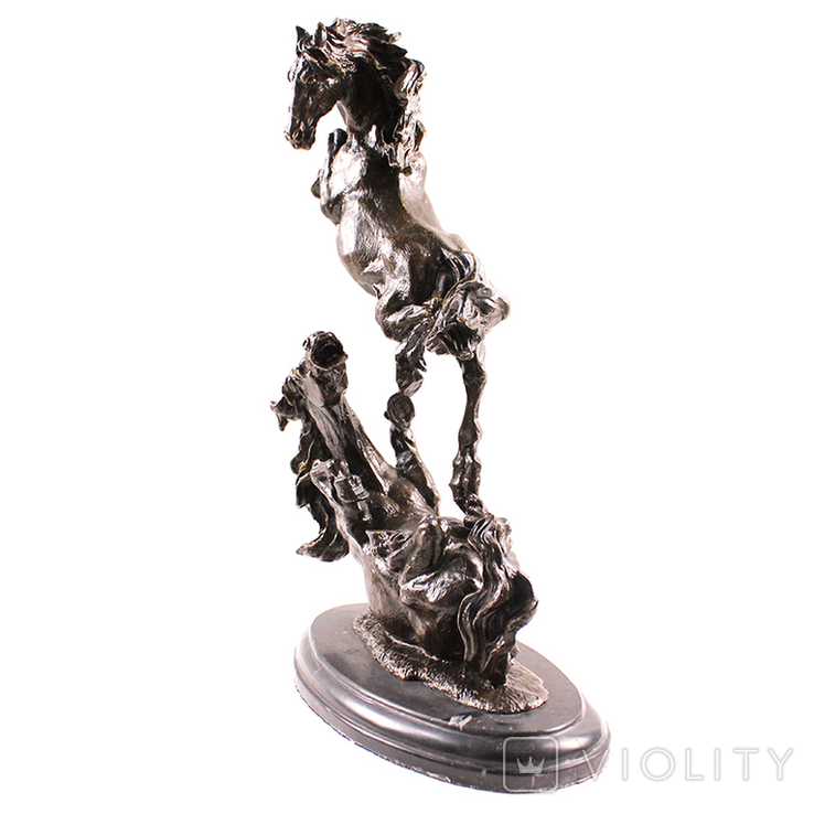 Скульптура Резвящиеся лошади.Бронза. Франция.48 см., фото №8