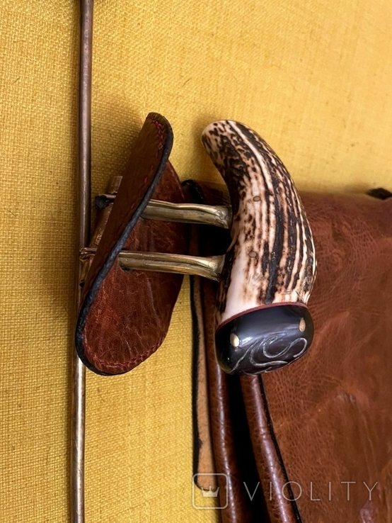 Кожаный портфель со скрытыми пикой и кастетом, фото №4