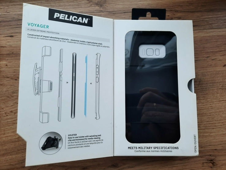 Противоударный чехол Pelican Voyager black для Samsung Galaxy S8, фото №4