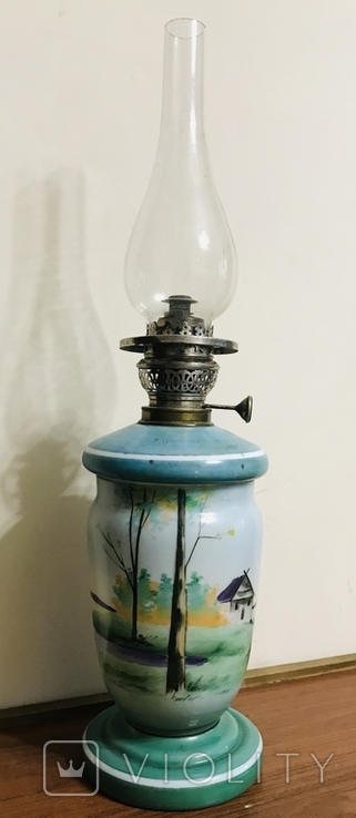 Стильная лампа, ручная роспись. Мальцов., фото №4