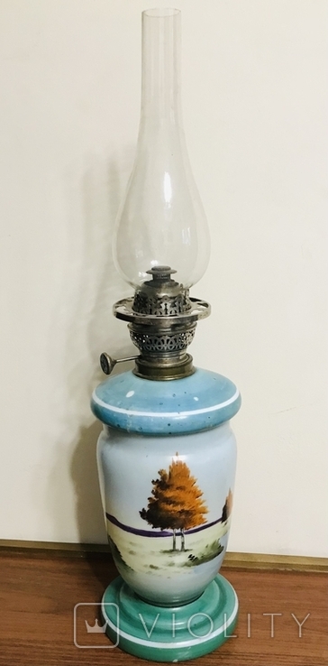 Стильная лампа, ручная роспись. Мальцов., фото №2