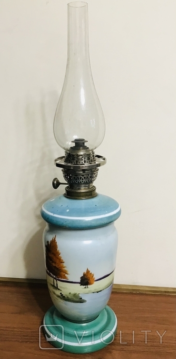 Стильная лампа, ручная роспись. Мальцов., фото №6