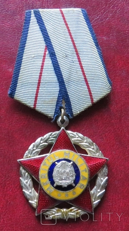 Орден " За военные заслуги" в " серебре" С.Р. Румыния, фото №2