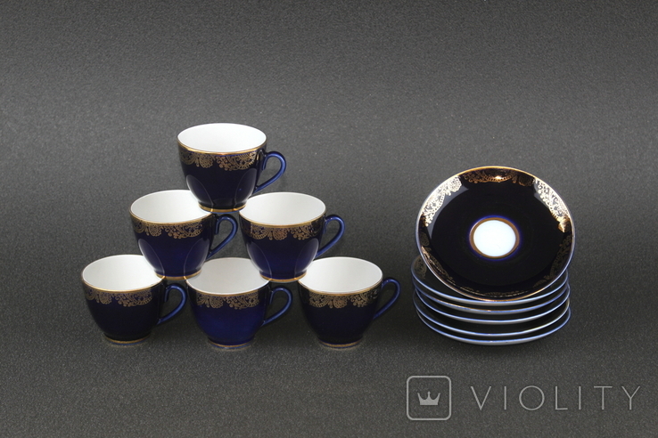 Coffee set LFZ Porcelain USSR 12 items for 6 persons, photo number 3