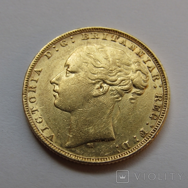 1 фунт (соверен) 1878 г. Великобритания, фото №6