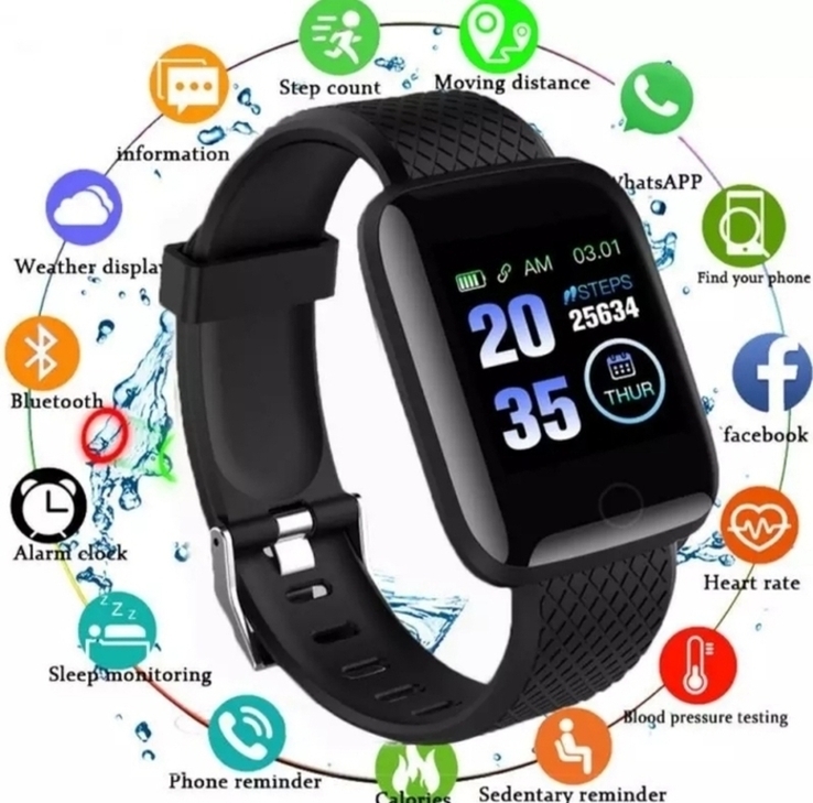 Фитнес-браслет Smart Band 116 Plus смарт часы спортивные