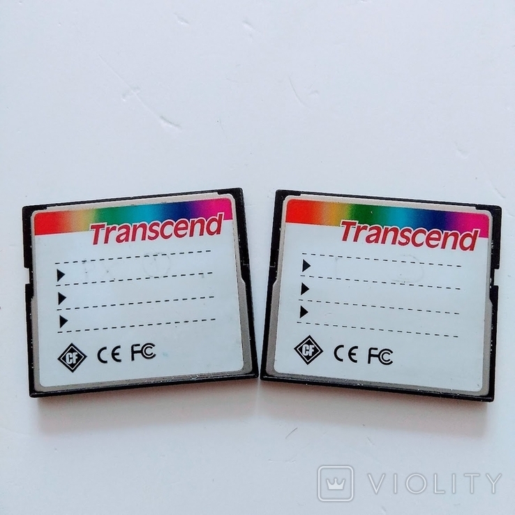 Карта памяти 16 GB 133x, Transcend Compact Flash, 2 шт, фото №3