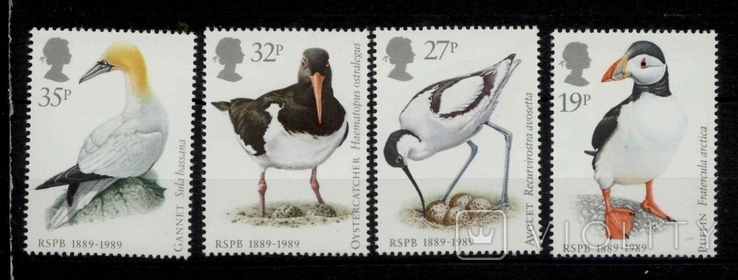 Великобританія 1989 ** фауна птахи повна серія
