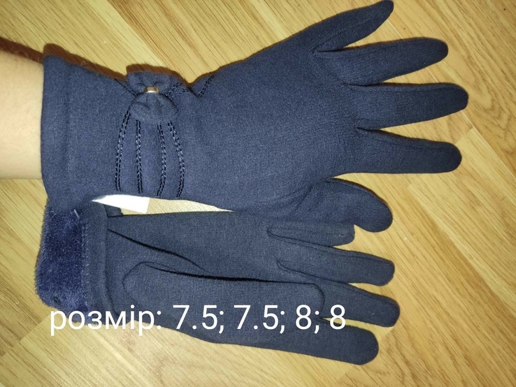 Рукавиці, перчатки нові утепленні на плюші, фото №4
