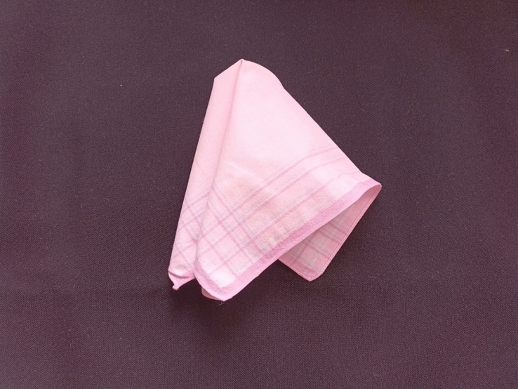 Красивый № 1 -л8 носовой платок женский нежно розово сиреневого цвета, фото №5