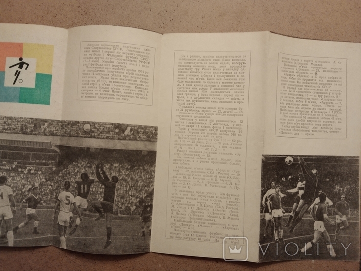 Програма сезону 1974 «Динамо» Київ, фото №4