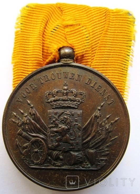 Нидерланды, медаль "За 12 лет службы" 1825 - 1851 гг.