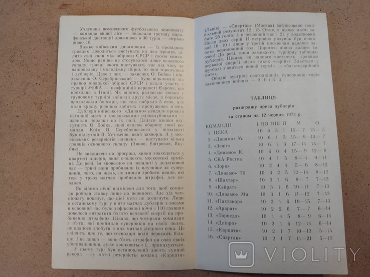1973 Dynamo Kiev Kairat reserves autographs Blokhin Rudakov, photo number 4