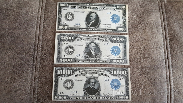 Якісні копії банкнот США Федеральної резервної системи 1914-1918 років, фото №8