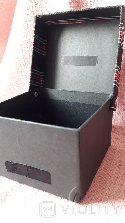 Комплект запонки, галстук в полоску и карманный платочек , новый, фото №9