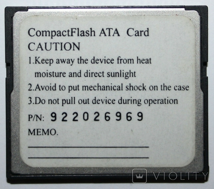 Карта памяти Datefab Compact Flash (32 Mb), фото №3