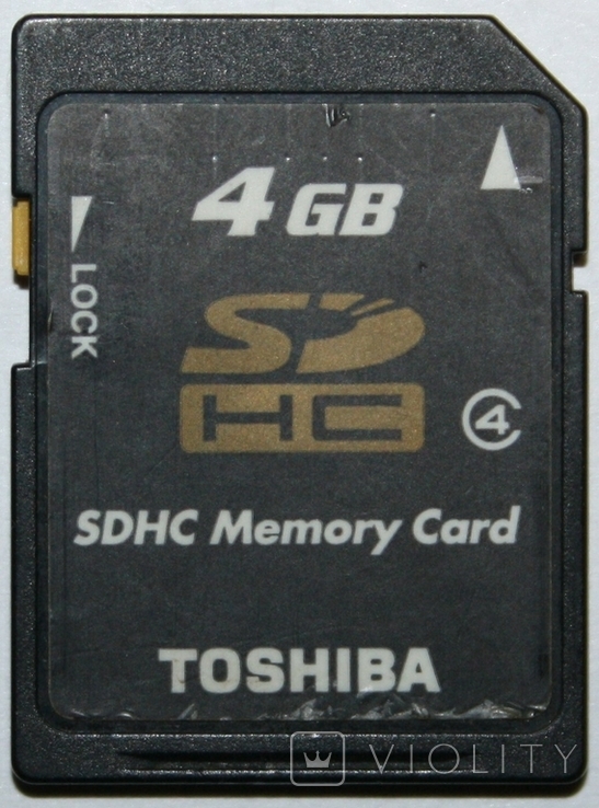 Карта памяти Toshiba SDHS Memory Card (4 Gb) Япония, фото №2