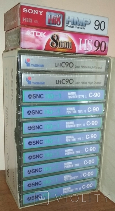 Новые кассеты, запечатка, 12 шт, фото №2