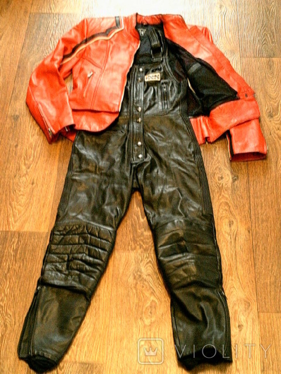 Комплект кожаный женский (куртка +комбез)разм.38, фото №7