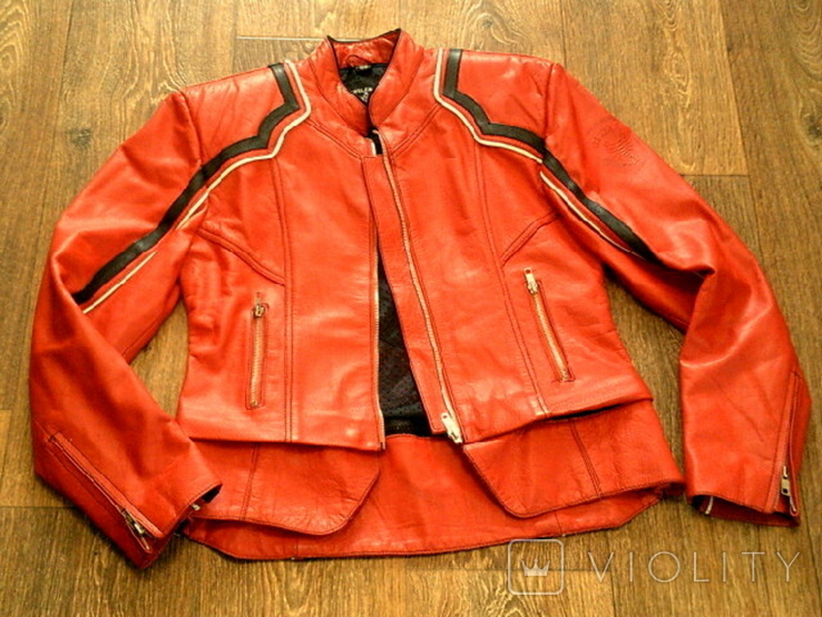 Комплект кожаный женский (куртка +комбез)разм.38, фото №10