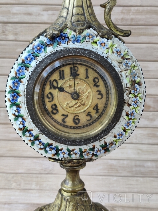 Старинные часы микромозаика Италия, фото №6