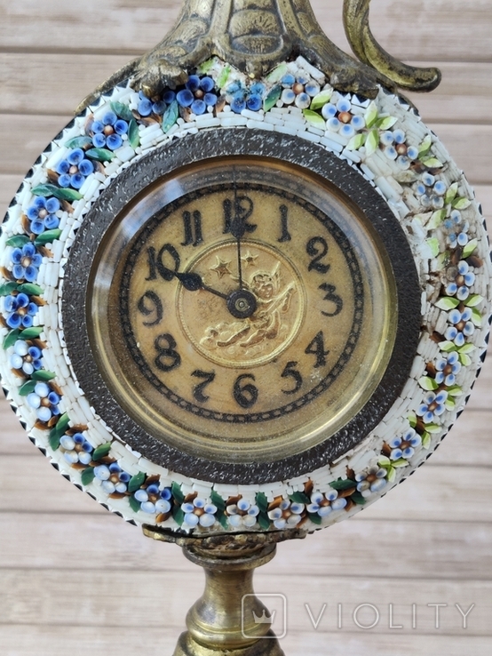 Старинные часы микромозаика Италия, фото №7