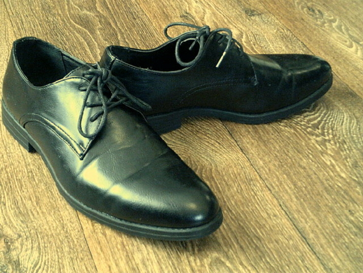 Primark - фирменные кожаные туфли разм.43, photo number 4