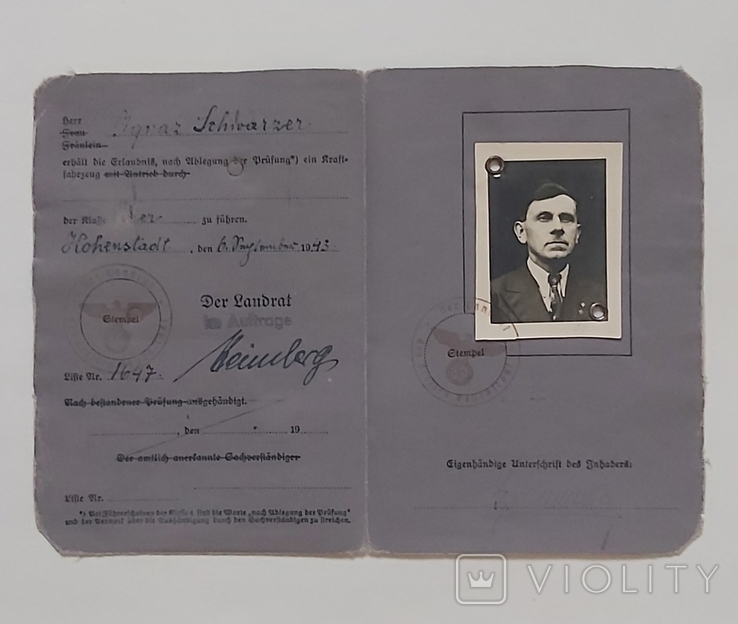 Водительское удостоверение Рейха, фото №3