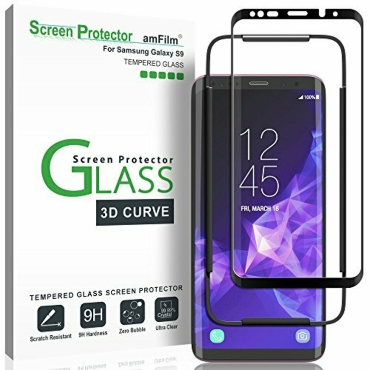 Защитное стекло amFilm Galaxy S9 Glass Screen Protector 3D Curve, photo number 3