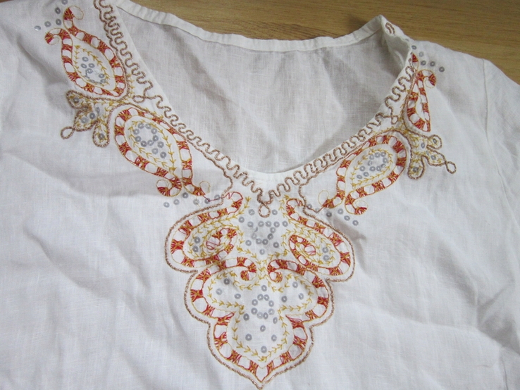 Плаття з льону роз. xl, фото №3