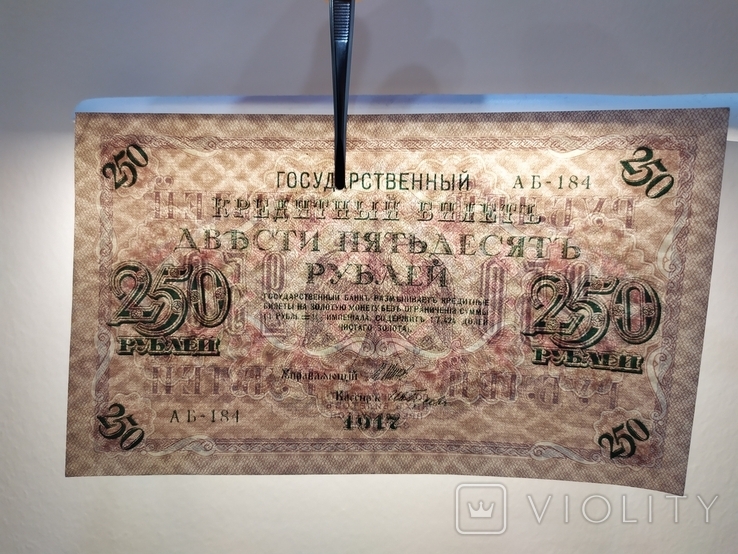 1917 250 рублей АБ-184 Шипов-Гусев, фото №5