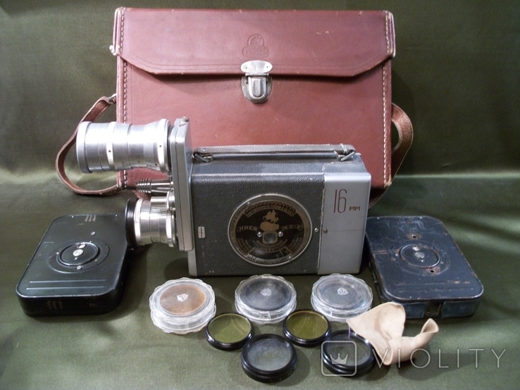 6F77 Камера Киев 16С-2, 16 мм. Футляр, светофильтры, фото №2