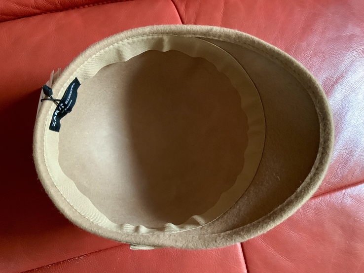 Шляпа тёплая бежевая Zara, новая, фото №7