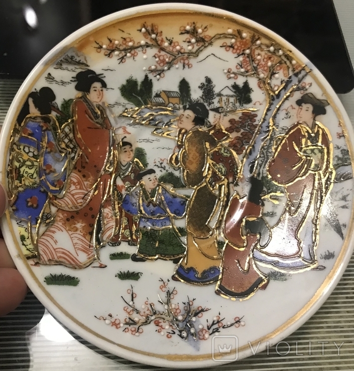 Декоративная тарелка made in China Ручная роспись, photo number 3