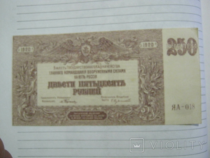 250 рублей 1920 года ( Юг России)., фото №3