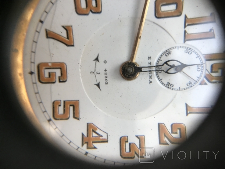 Механизм каретных часов" ETERNA " , будильник, Швейцария, фото №4