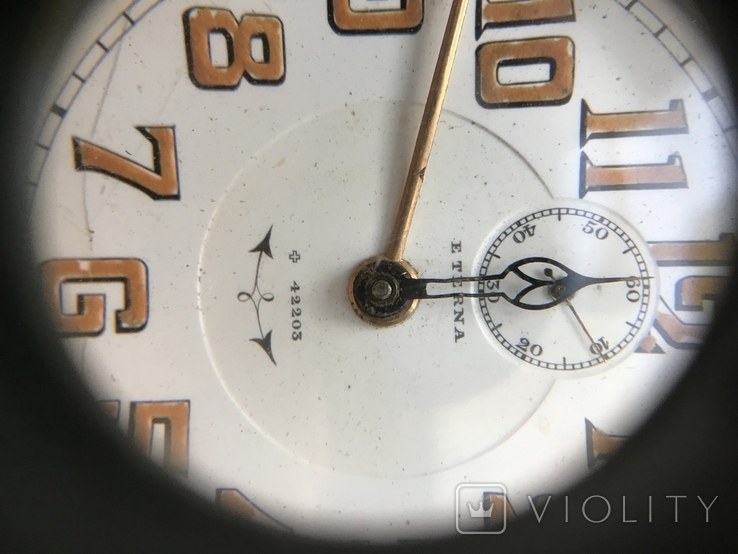 Механизм каретных часов" ETERNA " , будильник, Швейцария, фото №5