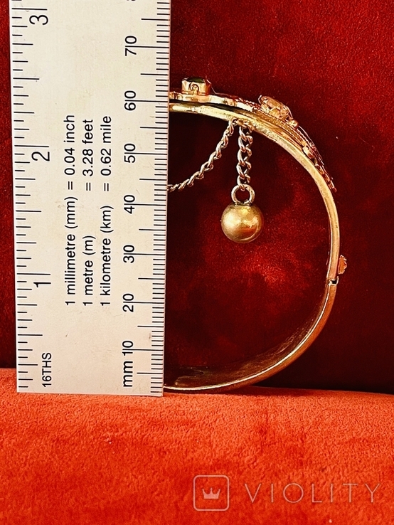 Bracelet silver 84 hallmark gilding, photo number 6