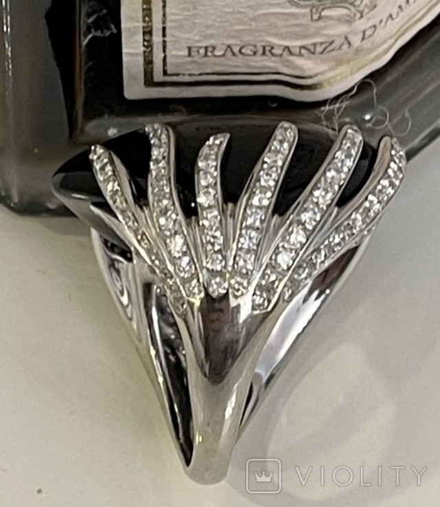 LUCA CARATI кольцо с бриллиантами и ониксом, фото №8