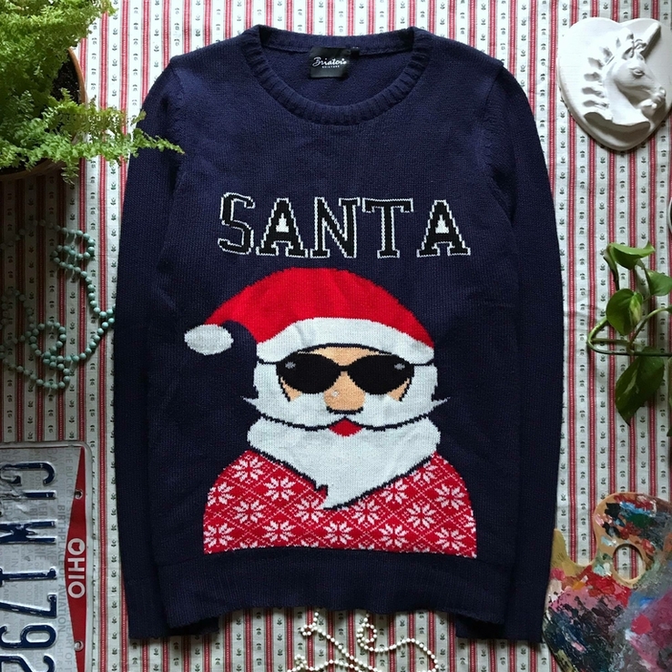 Новогодний свитер Новый год Briatore размер М, numer zdjęcia 2