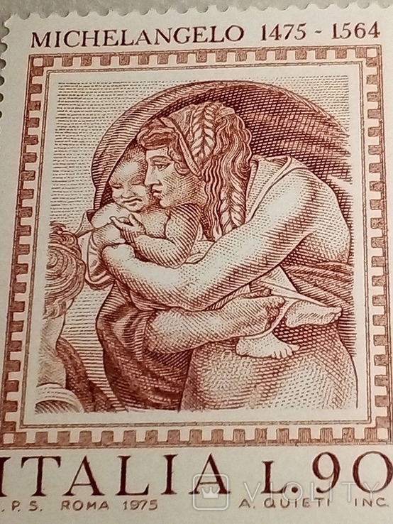 1973 y la zecca italiana francobollo emesso per celebrare il natale. lire, фото №7