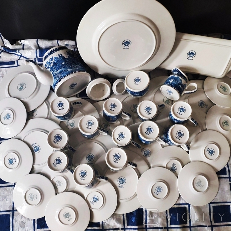 Coffee set for 12 persons, Villeroy and Boch, Blue Castle, Germany, 43 pieces, photo number 4