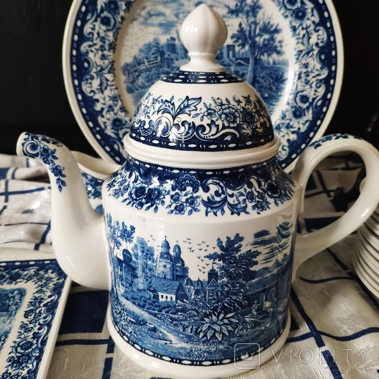 Coffee set for 12 persons, Villeroy and Boch, Blue Castle, Germany, 43 pieces, photo number 11