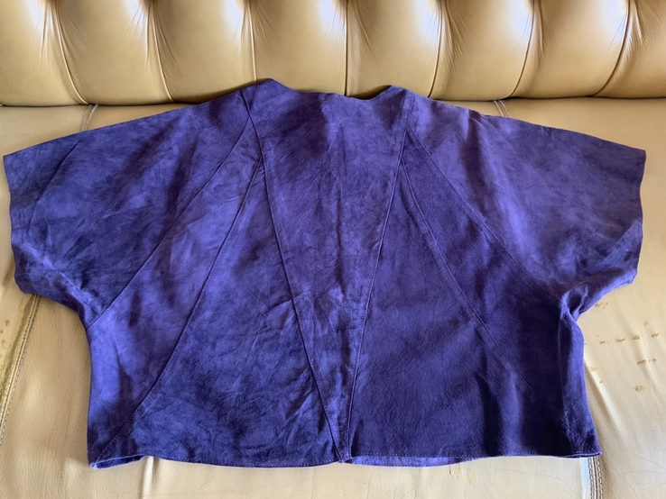Блузка замшевая фиолетовая, фото №3