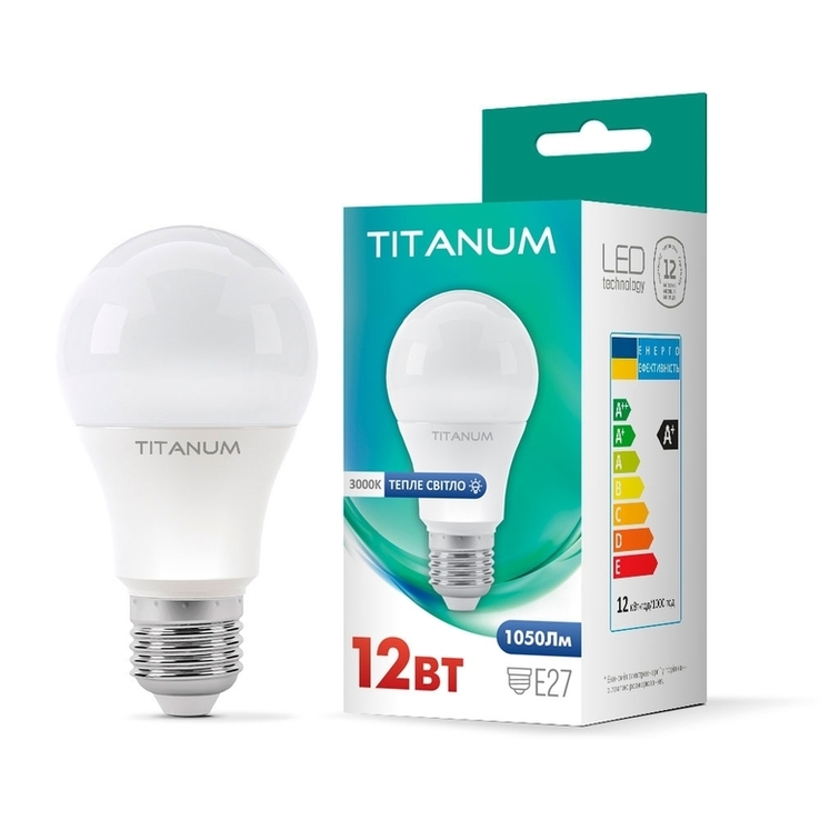 LED лампа TITANUM A60 12W E27, numer zdjęcia 2